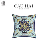 IMPERIAL SIGNATURE - VỎ GỐI NHUNG CAO CẤP EPERON D'OR 45. - MARINE - CẬU HAI HOME DECOR