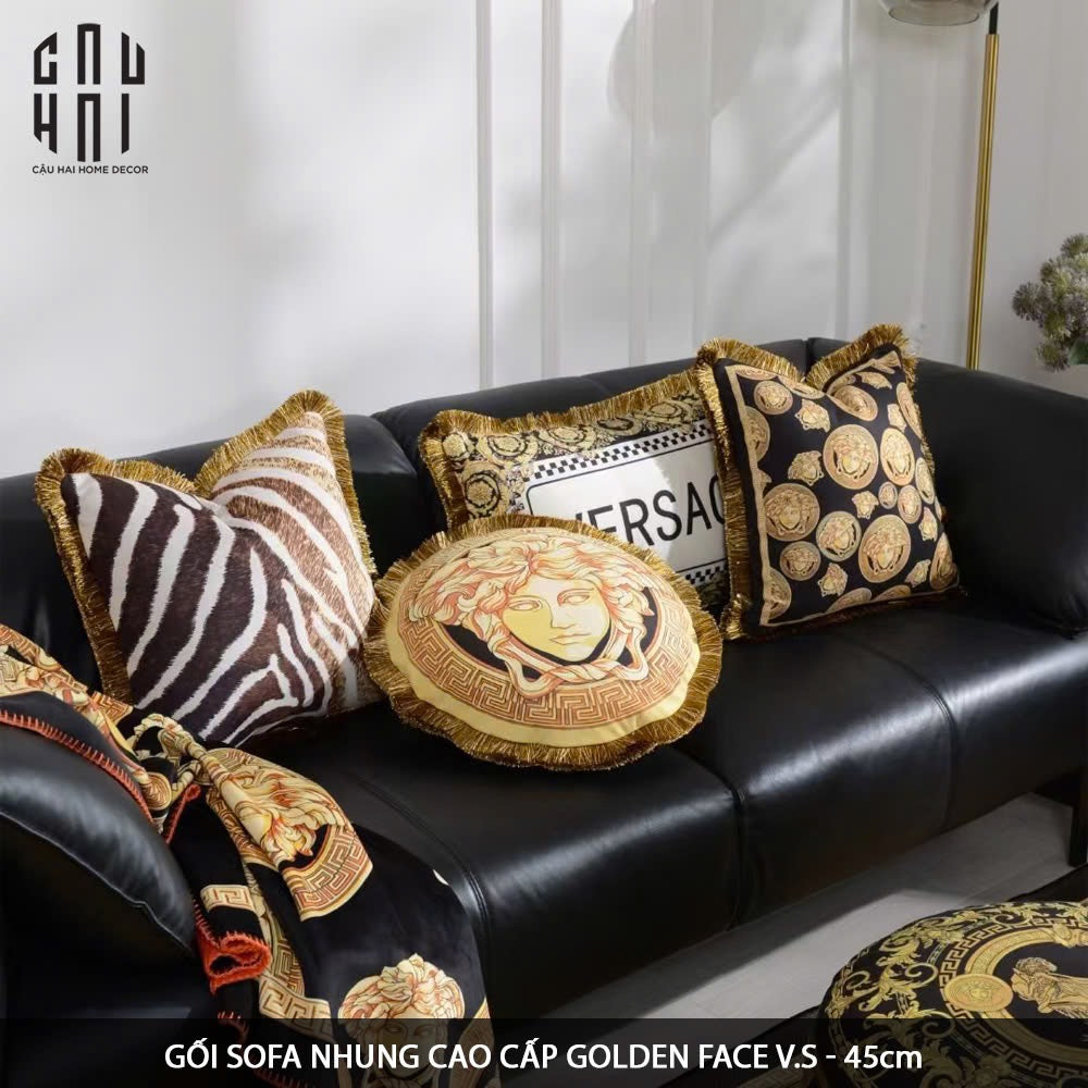 IMPERIAL SIGNATURE - VỎ GỐI NHUNG CAO CẤP GIANNI VERS. MEDUSA THROW 45. - CẬU HAI HOME DECOR