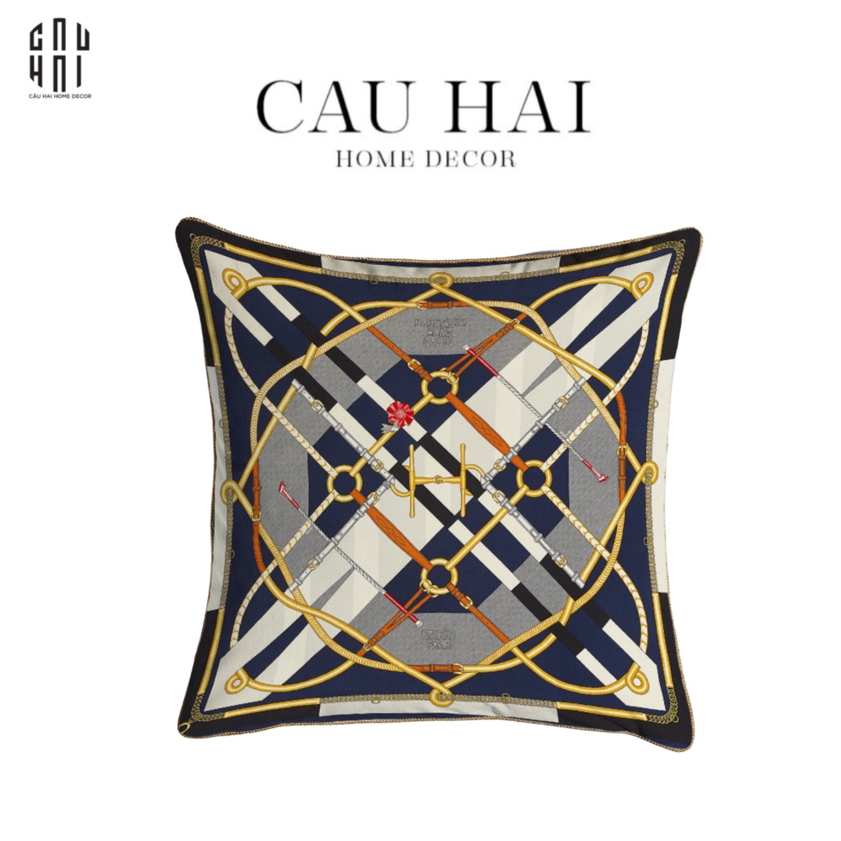 IMPERIAL SIGNATURE - VỎ GỐI NHUNG CAO CẤP PARCOURS SANS FAUTE - CẬU HAI HOME DECOR