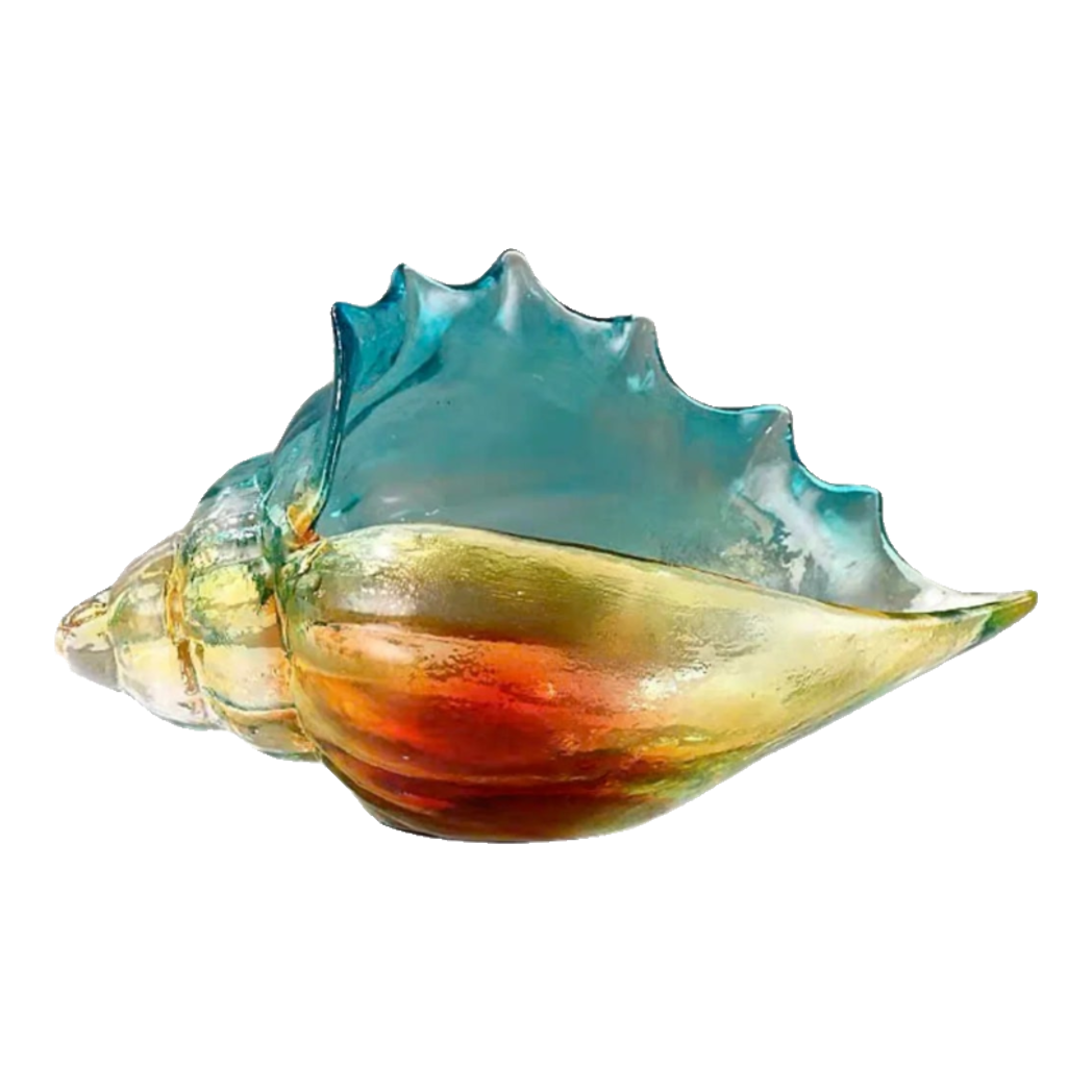 Khay Thuỷ Tinh Vỏ Ốc Arc-En-Ciel Shell Petit Handcrafted Decorative Trays 23.5 ×12.5