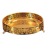 Khay Tròn Babylon Persian Greek Key D25