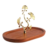 Elysian - Khay Gỗ Óc Chó Lá Ngân Hạnh Ginkgo  Premium Walnut  Trays 15x25