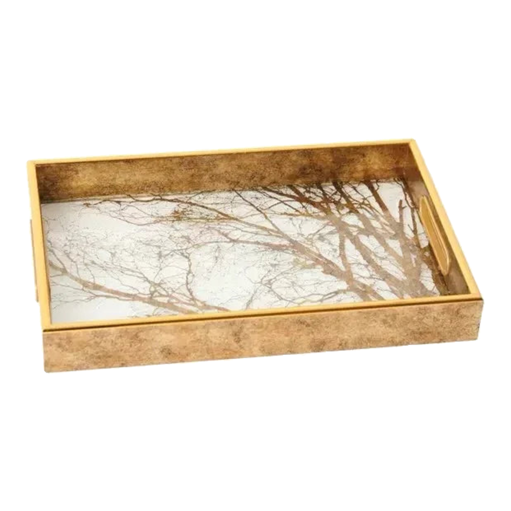 Maison Couture - Khay Gương Chữ Nhật  Timeless Forest Deity Rectangular Tray 26.5x40.5