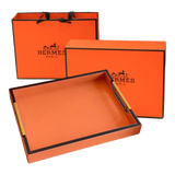 Maison Couture - Khay Da H Calf Leather - Orange H Signature 40 - Full Box