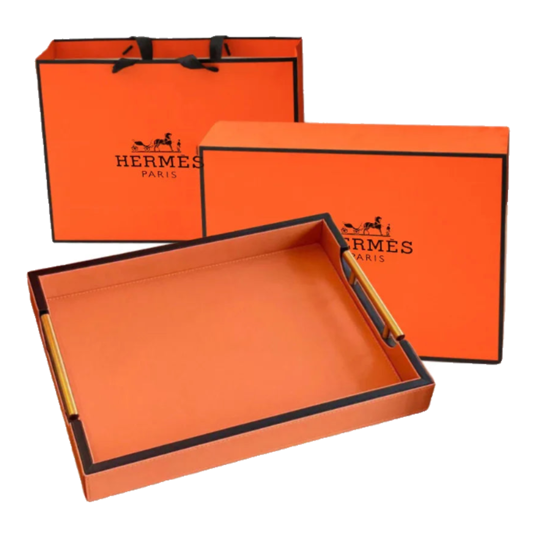 Maison Couture - Khay Da H Calf Leather - Orange H Signature 40 - Full Box