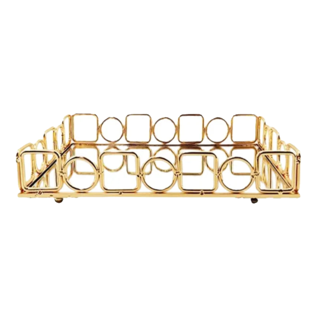 Khay Gương Chữ Nhật Buckingham Mirror Tray 30x38