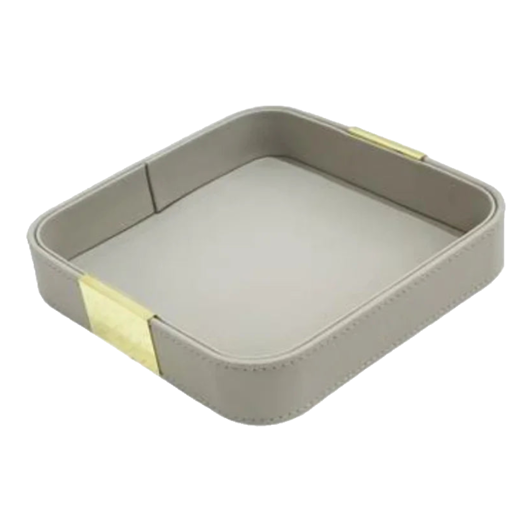 Khay Da Vuông Xám  Haute  Folie Celine Beauté Changing Trays 18.5x18.5
