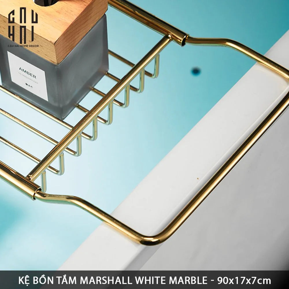 KỆ BỒN TẮM MARSHALL BLACK MARBLE SS25