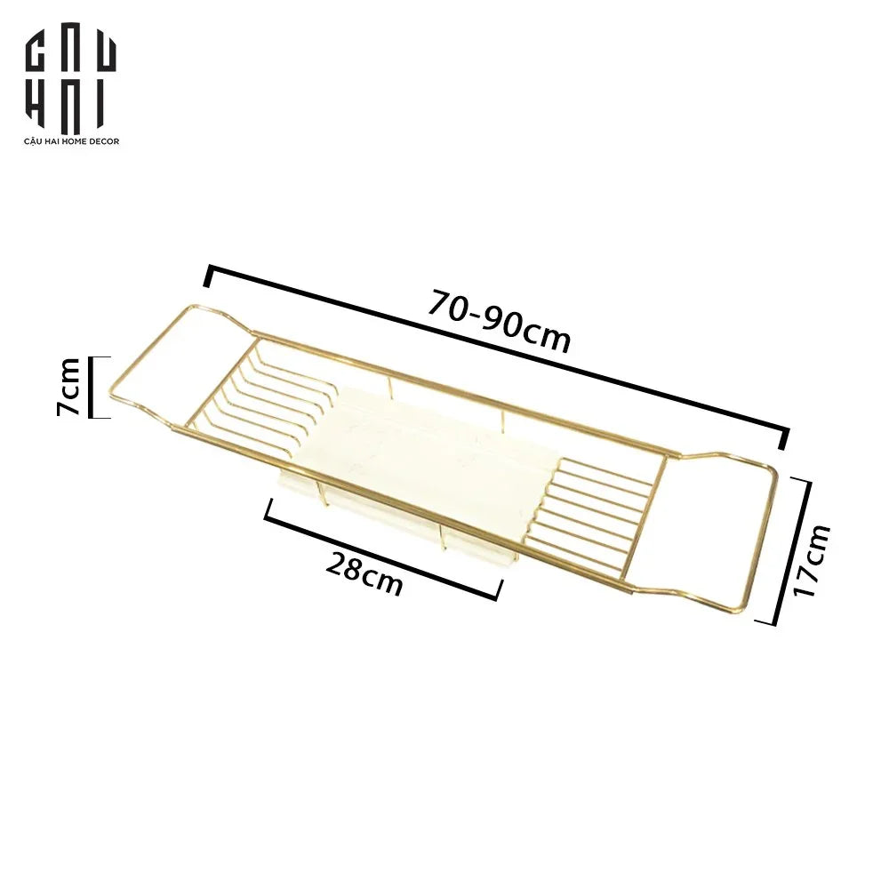 KỆ BỒN TẮM MARSHALL WHITE MARBLE SS25