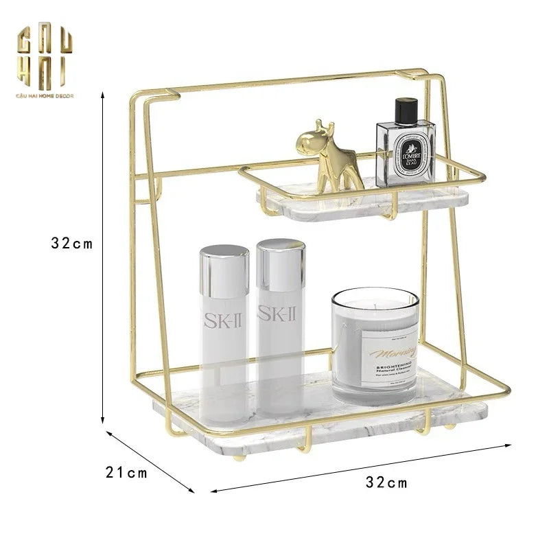 KỆ ĐÁ 2 TẦNG MARBLE TRẮNG STEPS