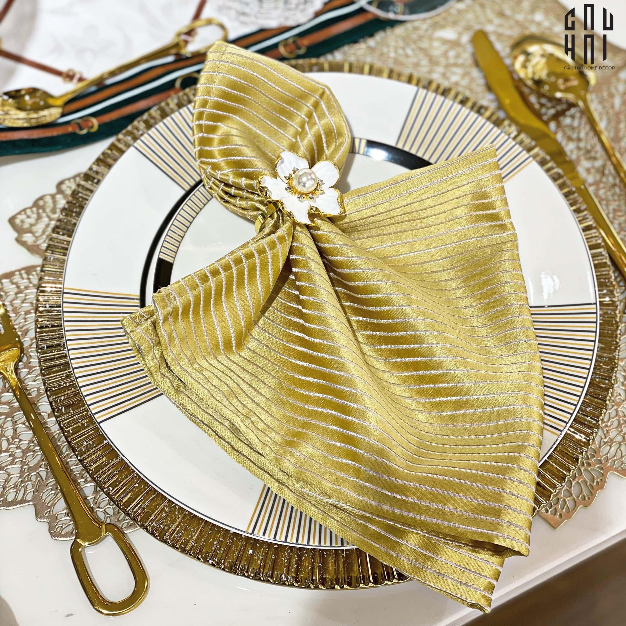 Khăn Ăn - Napkin Golden Royal-KHĂN ĂN-CẬU HAI HOME DECOR