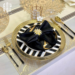 Khăn Ăn - Silk Napkin Black Royal-KHĂN ĂN-CẬU HAI HOME DECOR