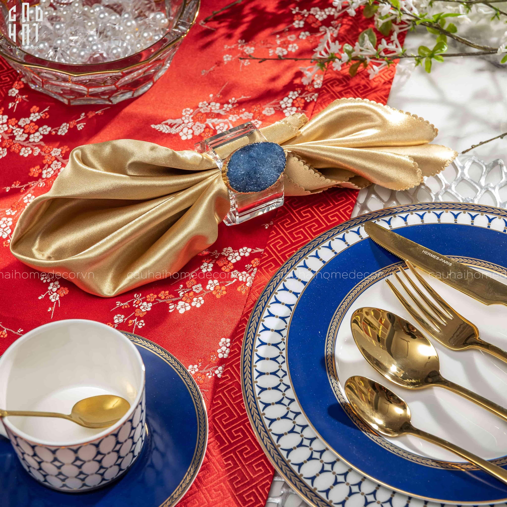 KHĂN ĂN - SILK NAPKIN GOLD