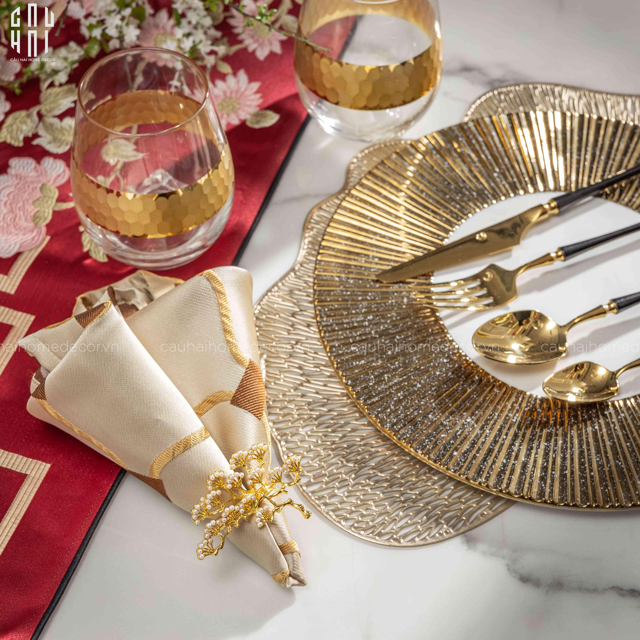 Khăn Ăn - Silk Napkin Myles-CẬU HAI HOME DECOR
