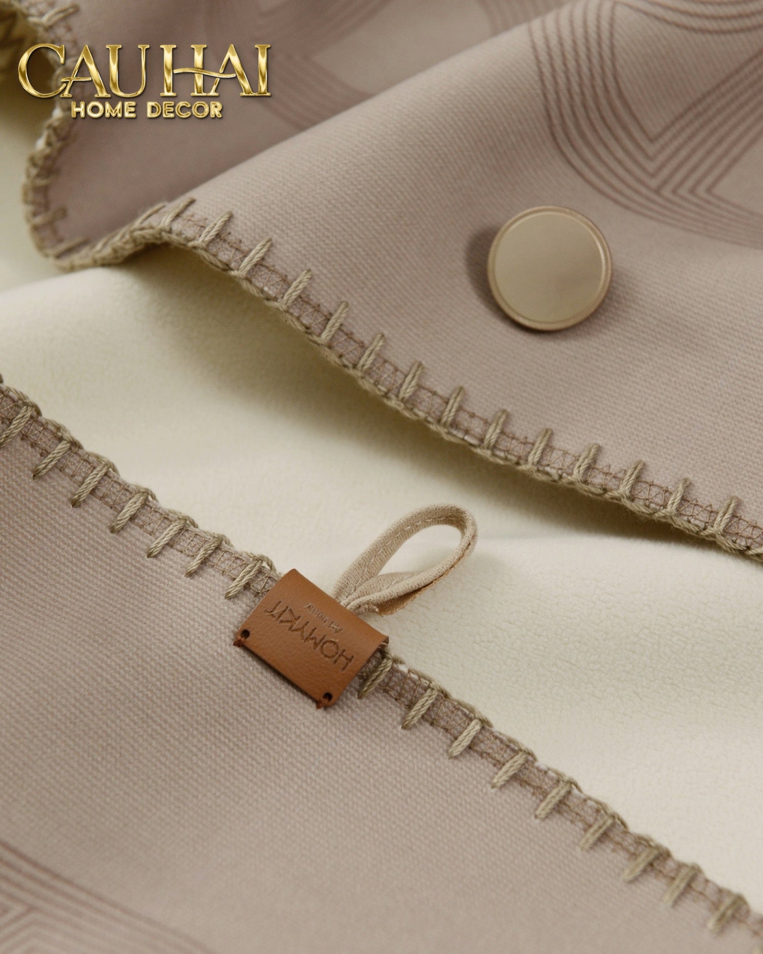 Khăn Cashmere Couture 80x150 - La Parade des Cent Chevaux - Button Édition - CẬU HAI HOME DECOR