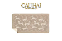 Khăn Cashmere Couture 80x150 - La Parade des Cent Chevaux - Button Édition-VẬT TƯ NỘI BỘ-CẬU HAI HOME DECOR