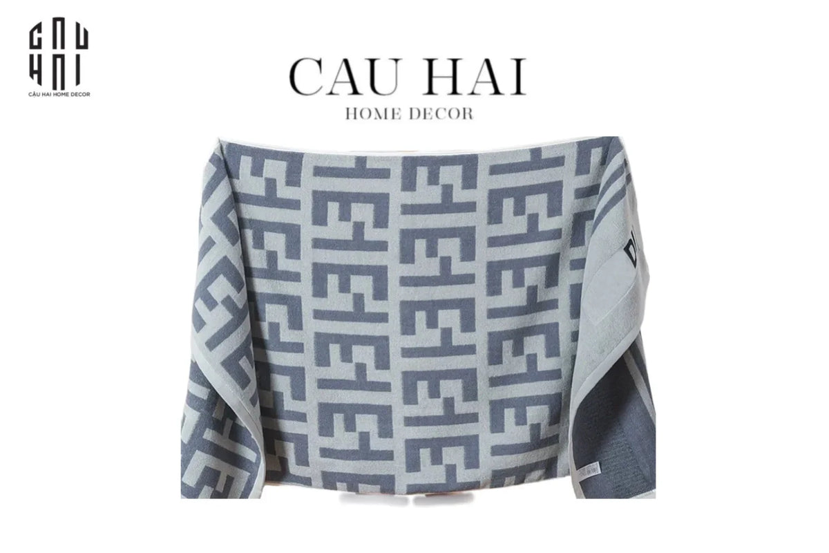Khăn Tắm 70X140 - Fancy Bath Towel - Gris-KHĂN TẮM-CẬU HAI HOME DECOR