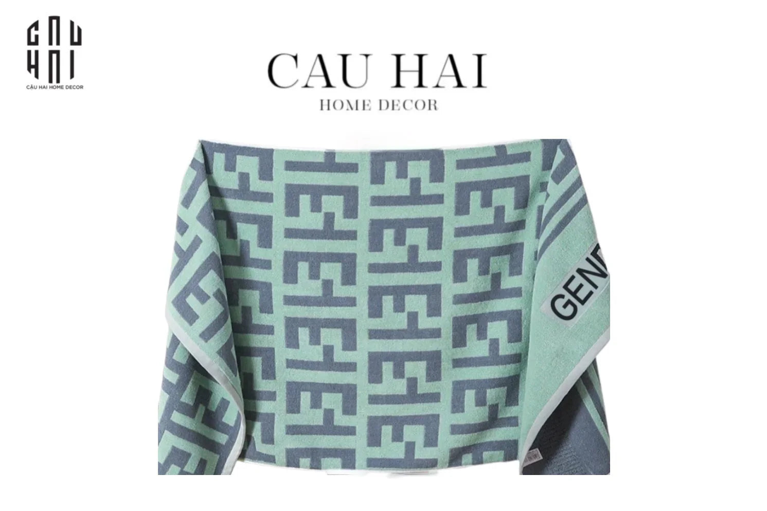 KHĂN TẮM 70x140 - FANCY / GRIS VERTE