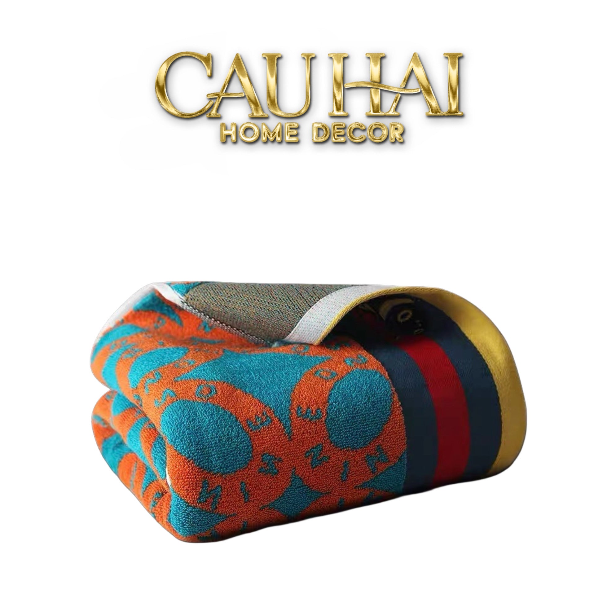 KHĂN TẮM 70X140 - GEOMETRIC CHAIN GC BATH TOWEL-3- Cậu Hai Home Decor