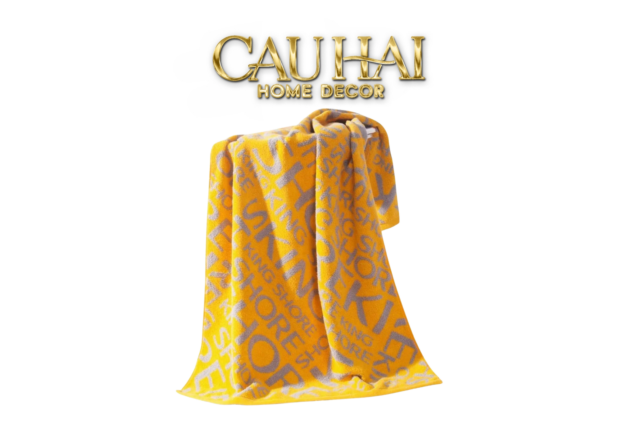 KHĂN TẮM 70X140 KING TYPO - D'OR BATH TOWEL-1- Cậu Hai Home Decor
