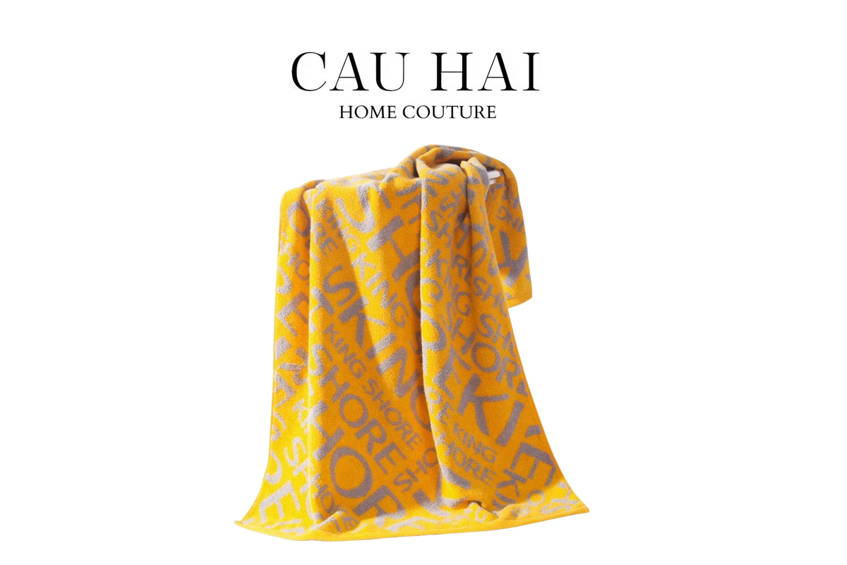 Khăn Tắm 70X140 King Typo - D'Or Bath Towel-KHĂN TẮM-Đối tác tại Trung Quốc theo từng đơn đặt hàng-CẬU HAI HOME DECOR