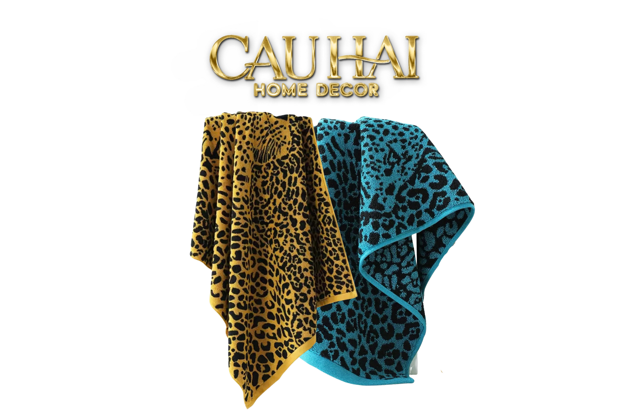 KHĂN TẮM 70X140 - LEOPARD PREMIUM BATH TOWEL-1- Cậu Hai Home Decor