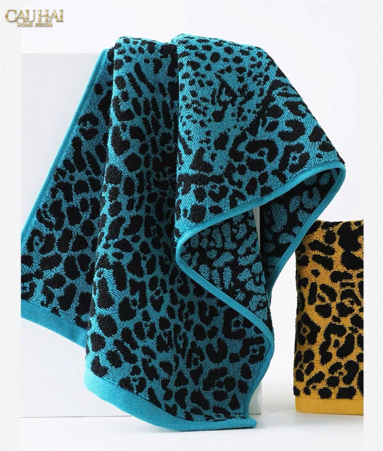 KHĂN TẮM 70X140 - LEOPARD PREMIUM BATH TOWEL-2- Cậu Hai Home Decor