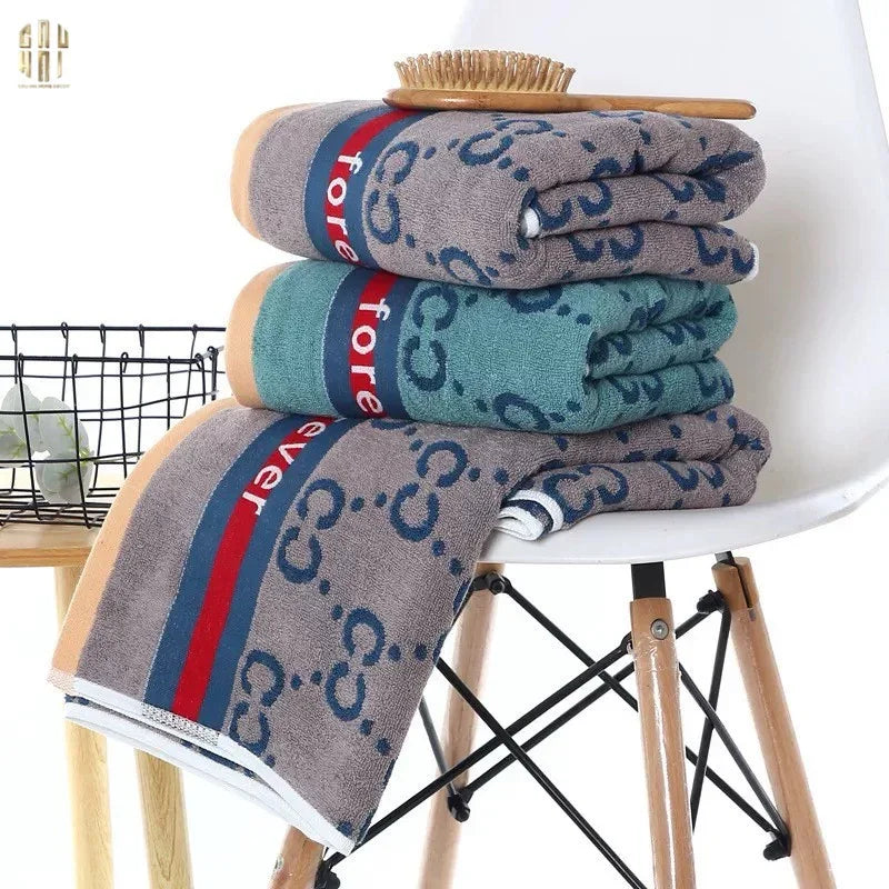SET KHĂN 70x140 & 34x75 GALANTE - GRIS & NAVY