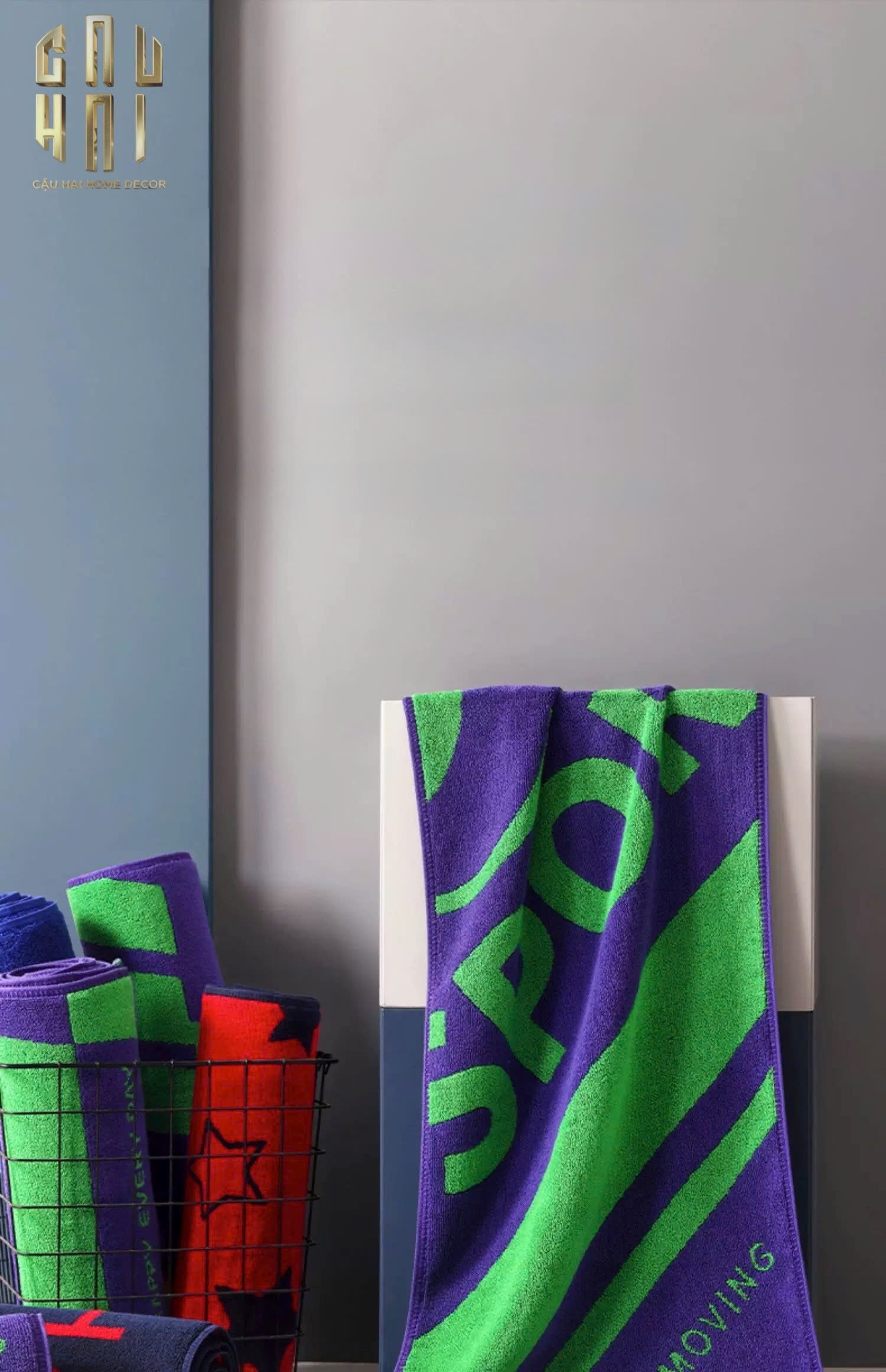 KHĂN THỂ THAO 35X110 - KEEP MOVING SPORTY TOWEL-CẬU HAI HOME DECOR