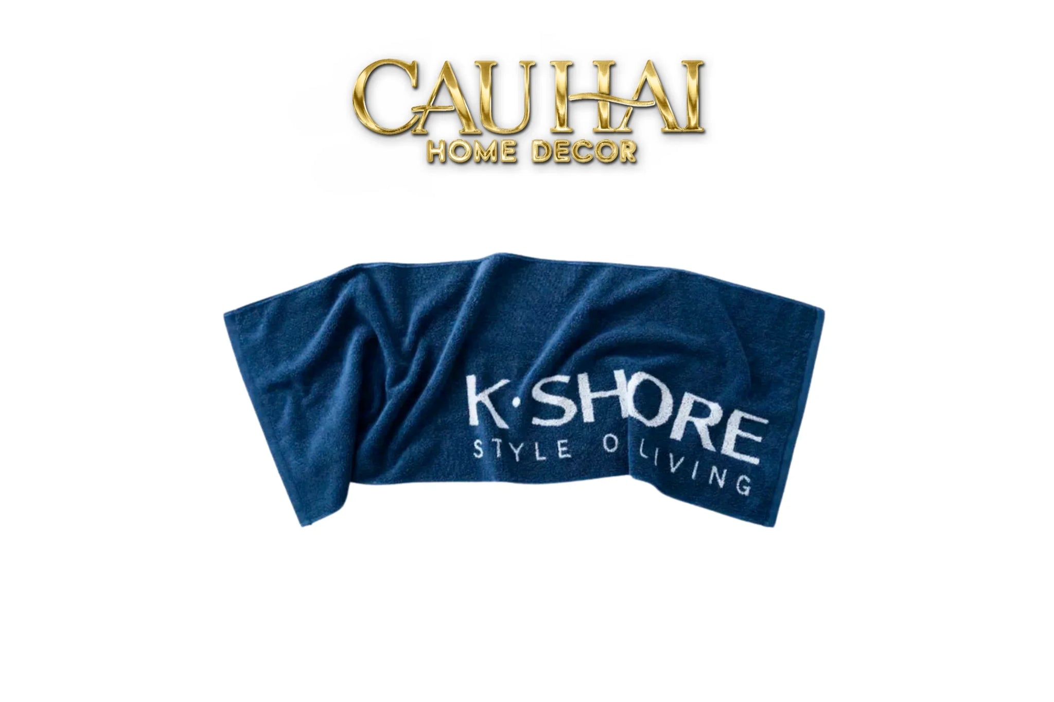 Khăn Thể Thao 38X120 - K.Shore Sporty Towel Blue-CẬU HAI HOME DECOR