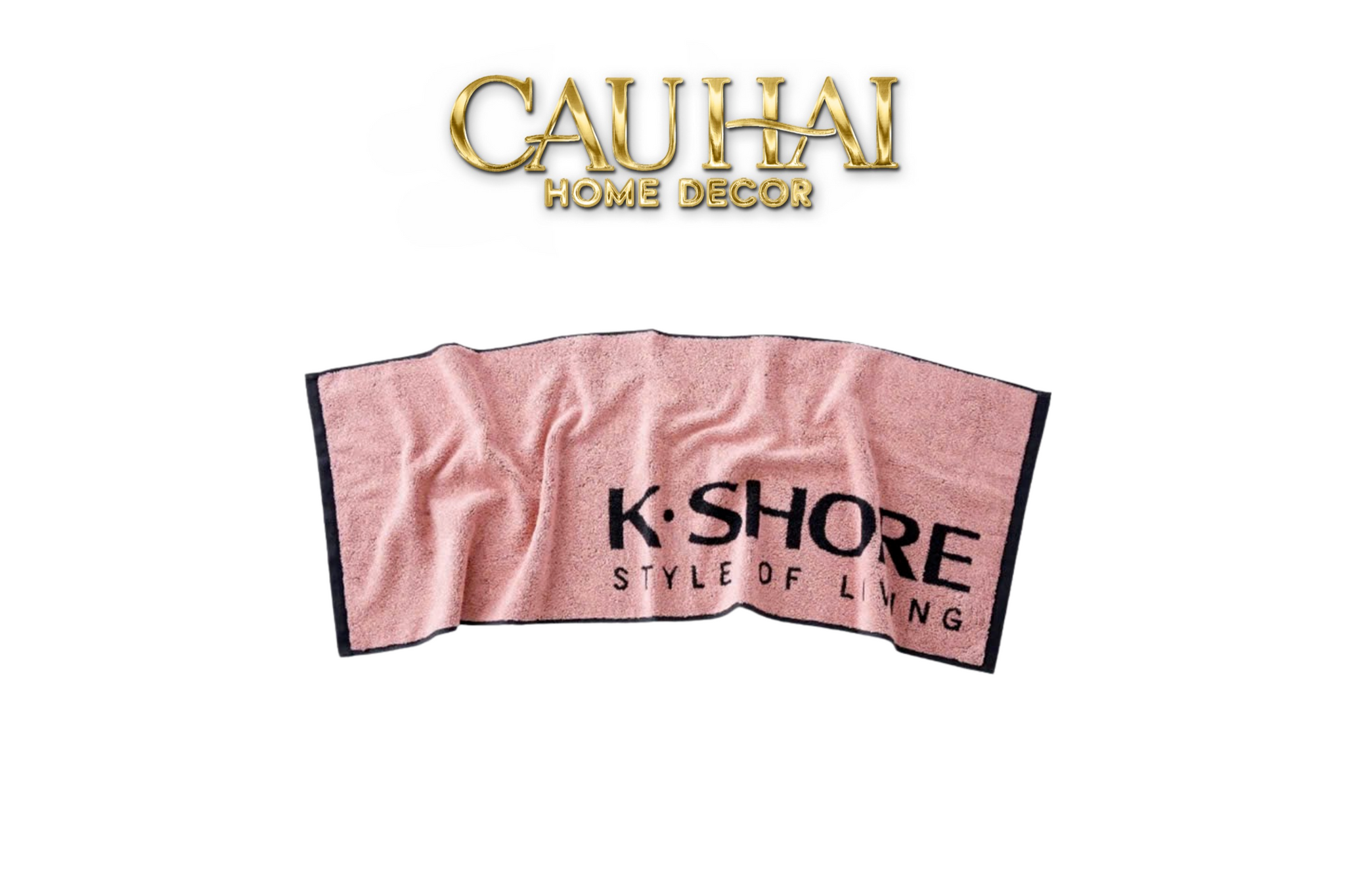 KHĂN THỂ THAO 38x120 - K.SHORE SPORTY TOWEL PINK-1- Cậu Hai Home Decor