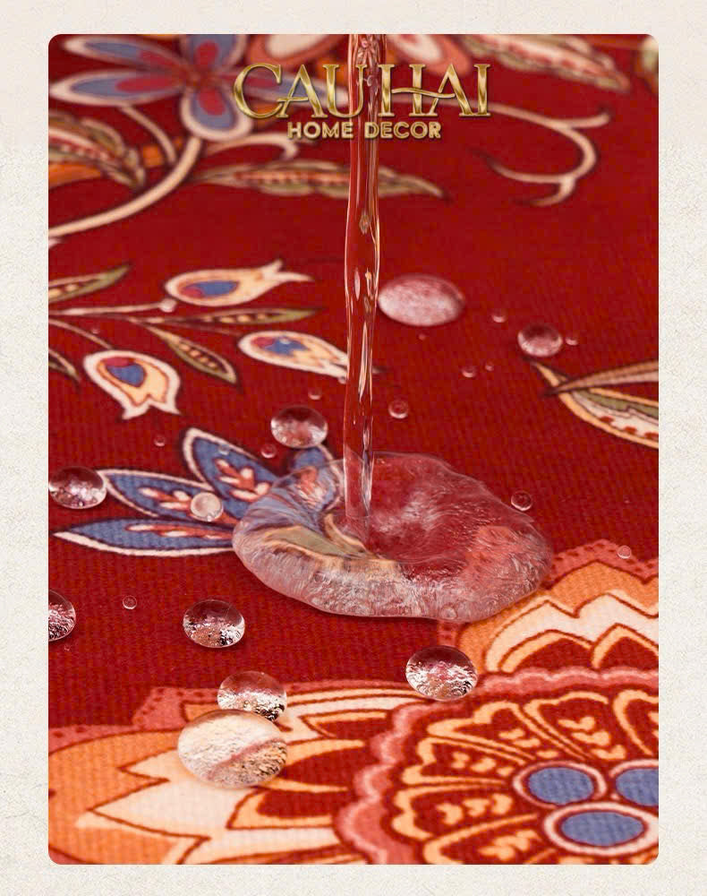 Khăn Trải Bàn - Flora Rouge Table Runner 3M6 - CẬU HAI HOME DECOR