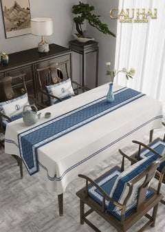 Khăn Trải Bàn Indigo Dynasty Heritage Revival Table Runner 3M6-KHĂN TRẢI BÀN-CẬU HAI HOME DECOR