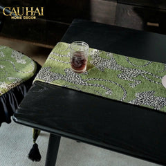 Khăn Trải Bàn - Jarguar Émeraude Sauvage Table Runner 30X240-CẬU HAI HOME DECOR