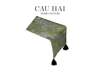 Khăn Trải Bàn - Jarguar Émeraude Sauvage Table Runner 30X240-CẬU HAI HOME DECOR