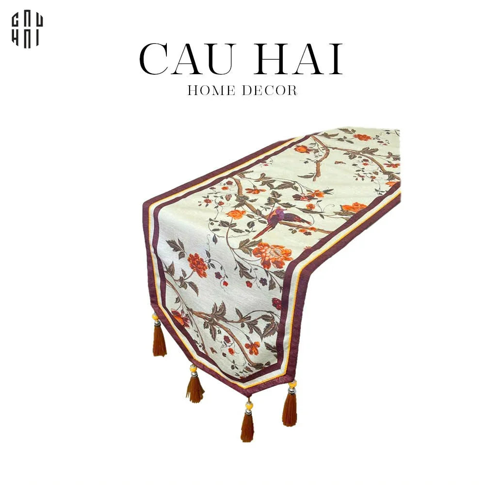 KHĂN TRẢI BÀN NHƯ NGỌC 2M8-CẬU HAI HOME DECOR