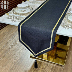 Khăn Trải Bàn Noire Ligne Allure Brocade Silk Table Runner 3M-CẬU HAI HOME DECOR