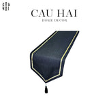 Khăn Trải Bàn Noire Ligne Allure Brocade Silk Table Runner 3M-KHĂN TRẢI BÀN-Đối tác tại Trung Quốc theo từng đơn đặt hàng-CẬU HAI HOME DECOR