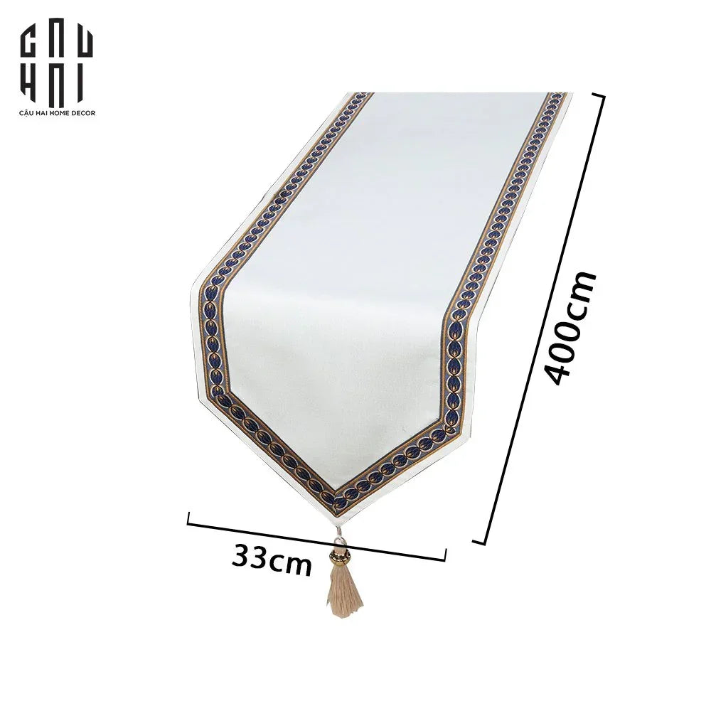 Khăn Trải Bàn - Opaline Lux Velvet D'Amour Table Runner 4M Table Runner-CẬU HAI HOME DECOR