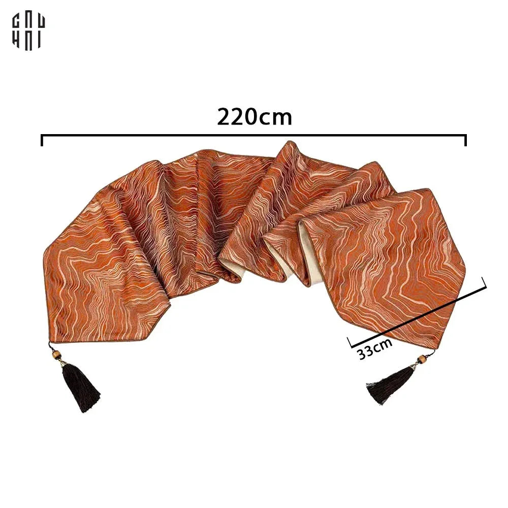 KHĂN TRẢI BÀN ORANGE SATURN 2M2-CẬU HAI HOME DECOR