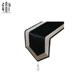 KHĂN TRẢI BÀN - TABLE RUNNER CROCHET NOIR 3M2 - CẬU HAI HOME DECOR