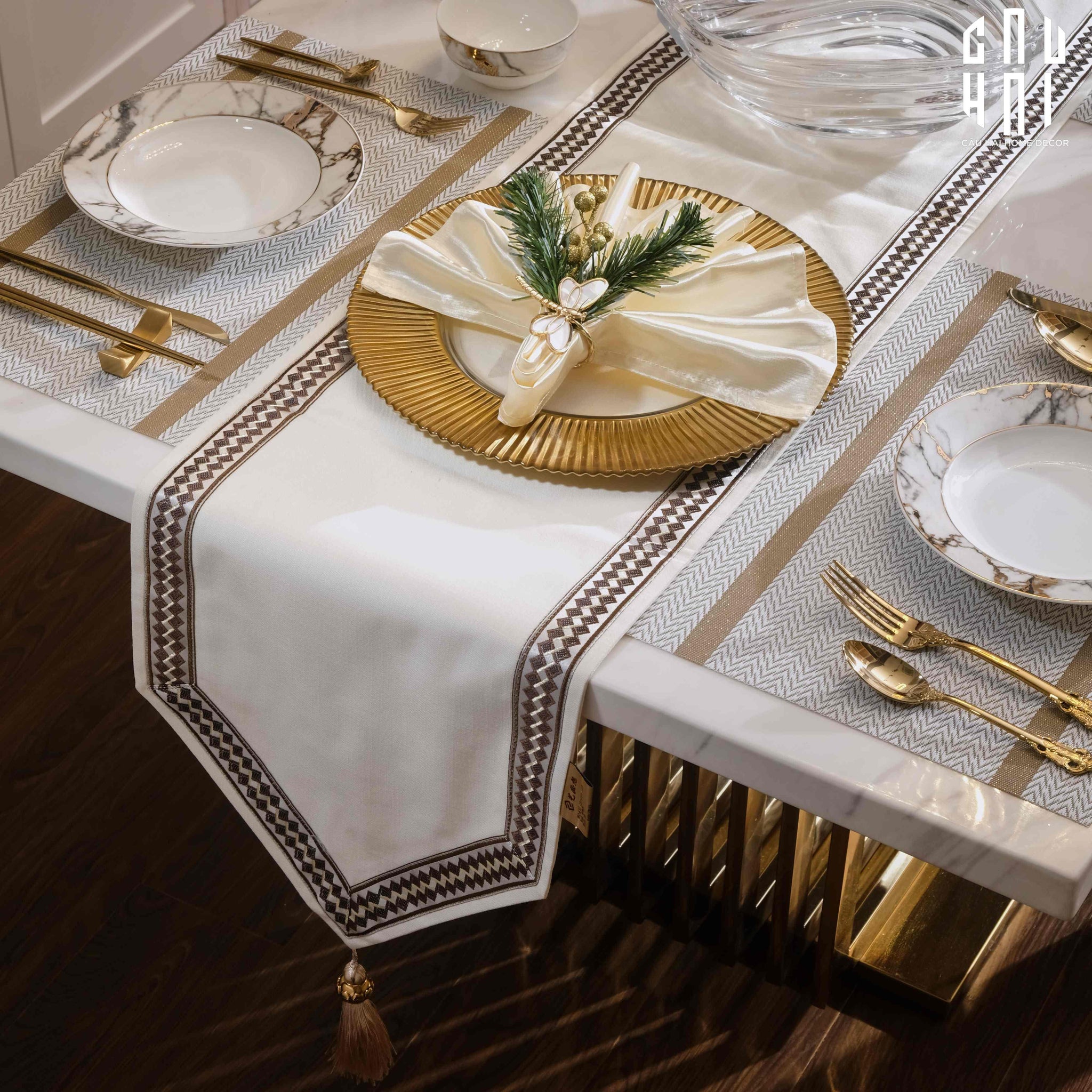 Khăn Trải Bàn Tatiana 3M-KHĂN TRẢI BÀN-CẬU HAI HOME DECOR