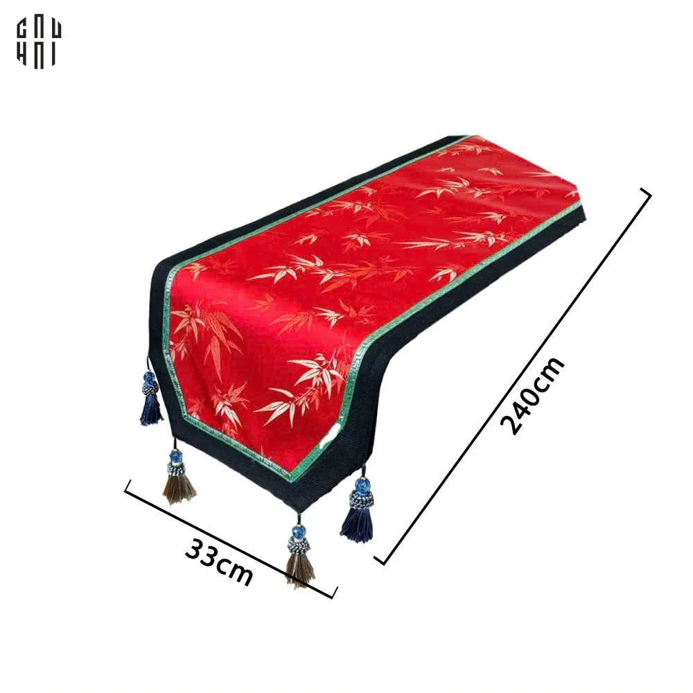 KHĂN TRẢI BÀN TRÚC MAI 2M4-CẬU HAI HOME DECOR