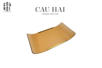 Khay Acrylic Ambre Purété Wavy Contour-KHAY TRANG TRÍ-CẬU HAI HOME DECOR