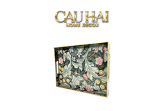 Khay Acrylic Chữ Nhật Folklore Forest Baroque Decorative Trays 30X40-CẬU HAI HOME DECOR