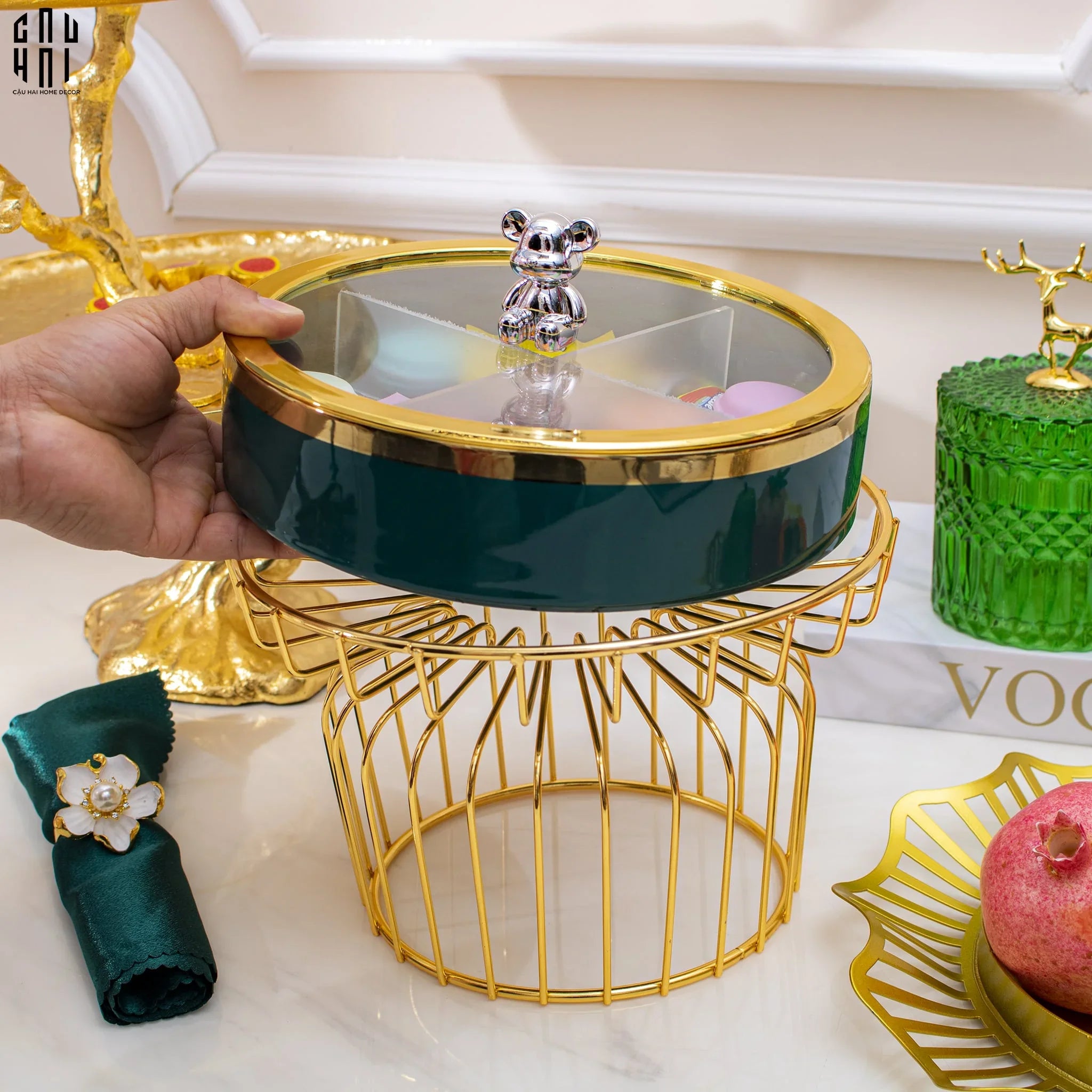 KHAY BÁNH MỨT CRYSTAL JADE PREMIUM