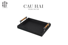 khay-da-chu-nhat-trang-tri-luxe-leather-morius-noire-trays-30x40-cau-hai-home-decor - CẬU HAI HOME DECOR