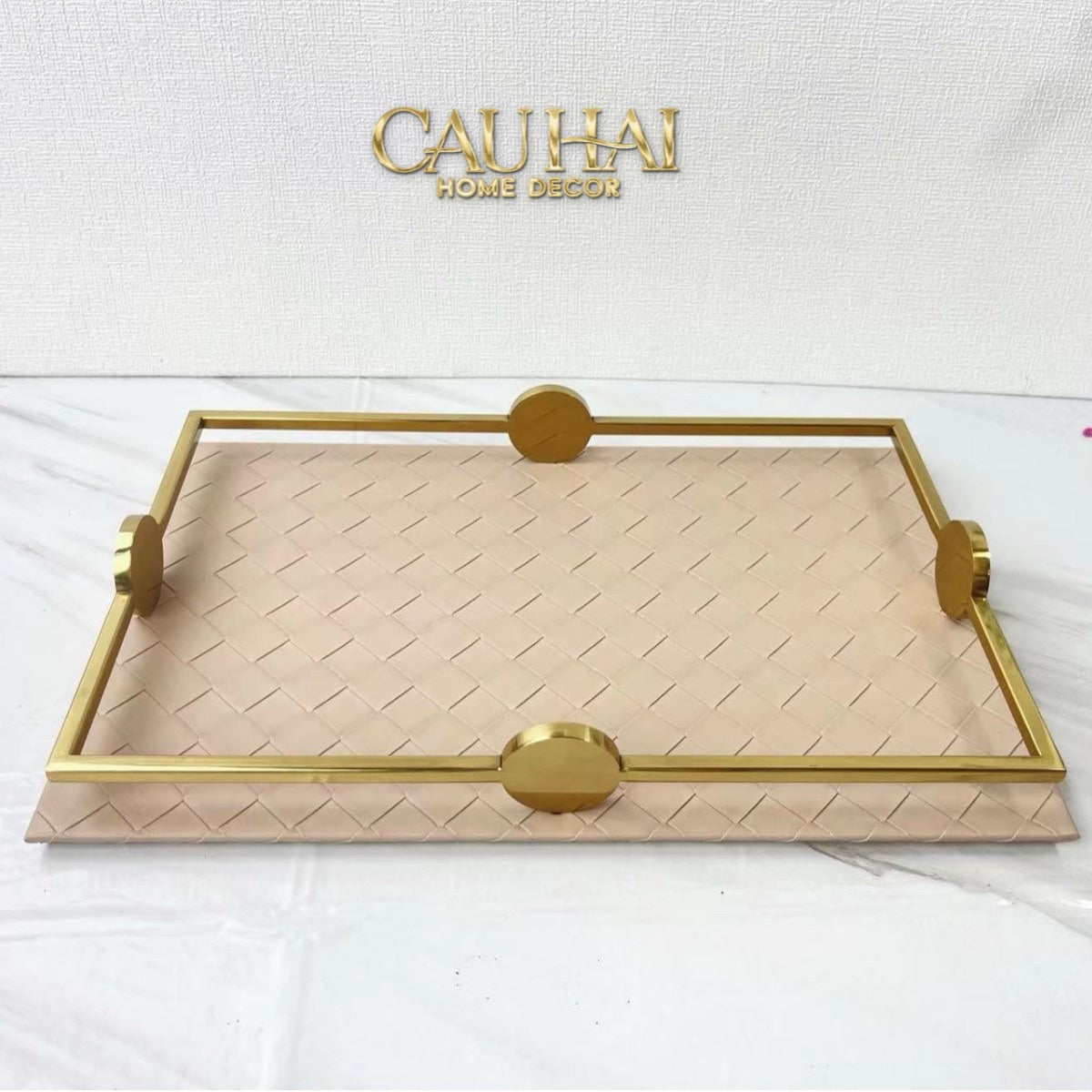 KHAY DA ĐAN WOVEN LATTE 25x38-CẬU HAI HOME DECOR