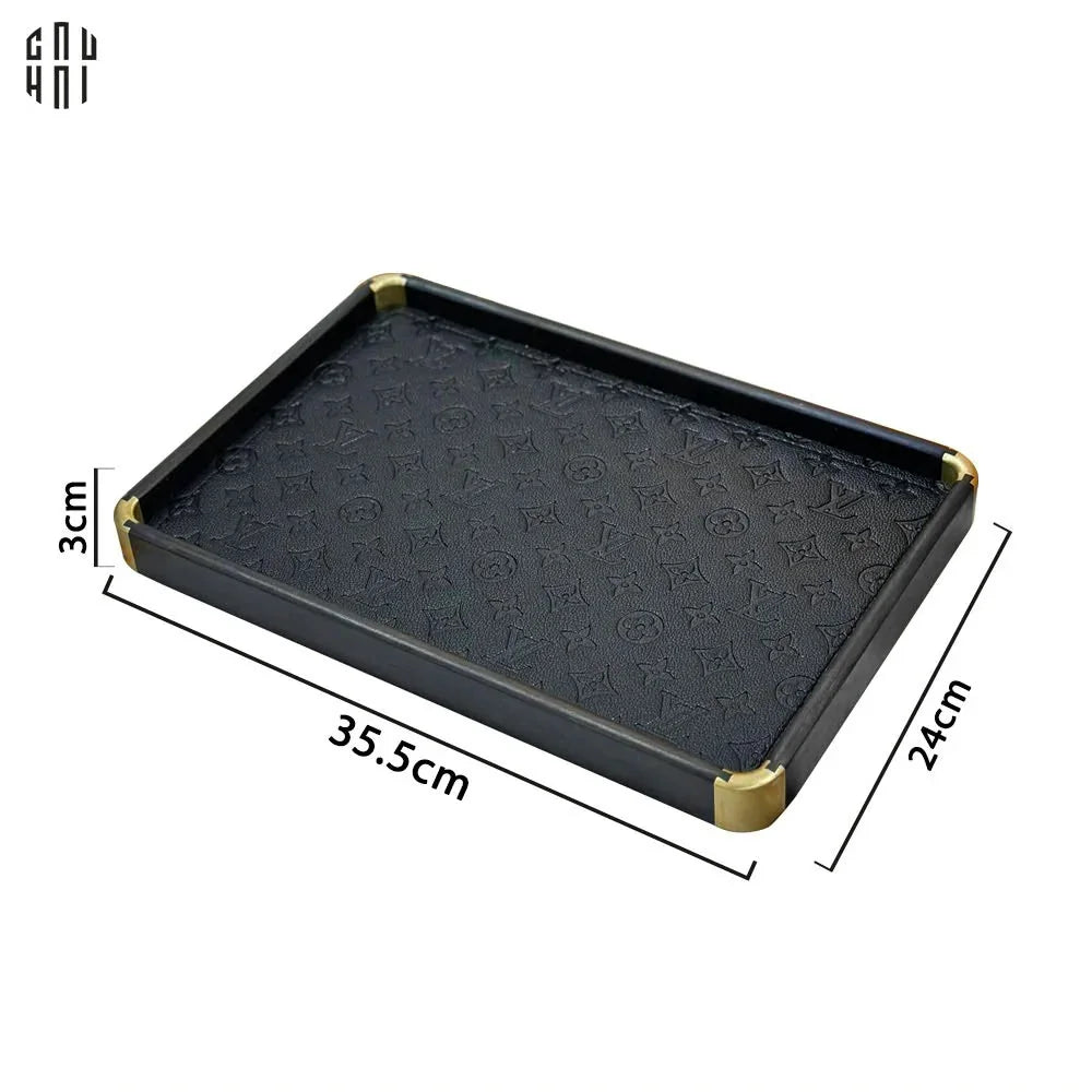 KHAY DA TRANG TRÍ LOUIS - BLACK - FULL BOX SS25-CẬU HAI HOME DECOR