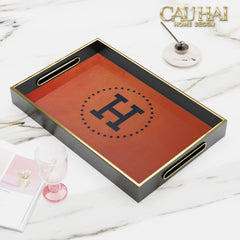 Khay Gỗ Chữ Nhật V Class Golden Barocco Noire Coupe de Dieux 25x38-CẬU HAI HOME DECOR